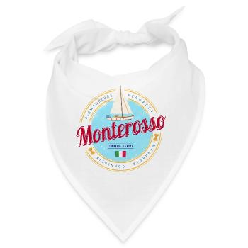 Monterosso Cinque Terre La Spezia Italien Souvenir - Bandana - Weiß - Vorne