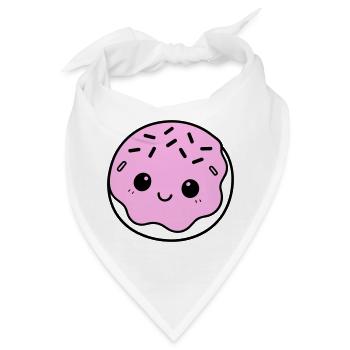 Donut Cute - Bandana - Weiß - Vorne