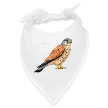 Männchen des Turmfalken - Bandana - Weiß - Vorne