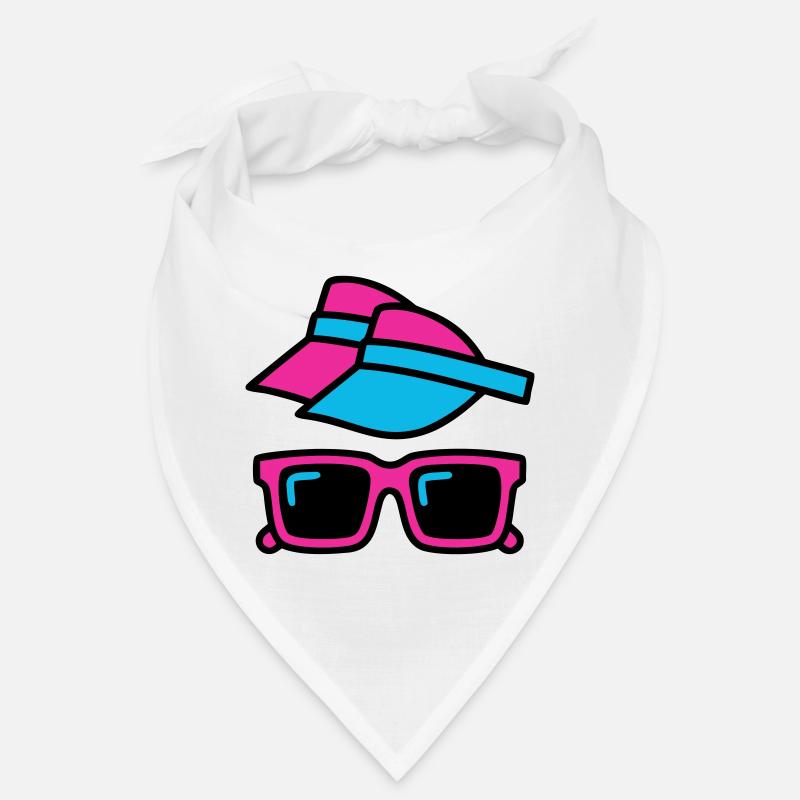 80s Sun Visor Glasses Set Bandana