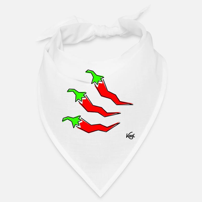 trois pepperonis - Bandana - blanc