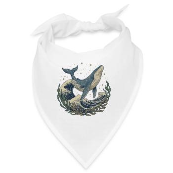 Der Wal – Säule des Ozeans - Bandana - Weiß - Vorne