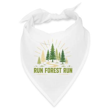 Trailrunning – Run Forest Run - Bandana - Weiß - Vorne