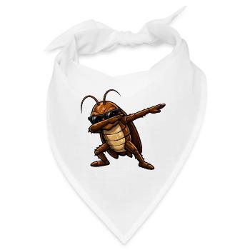 Dabbing Kakerlake Kakerlaken Kakerlake Design - Bandana - Weiß - Vorne