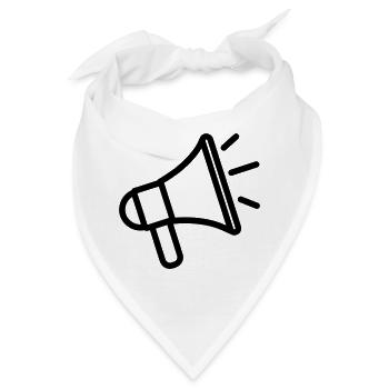 Megaphon - Bandana - Weiß - Vorne