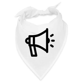 Megaphon - Bandana - Weiß - Vorne