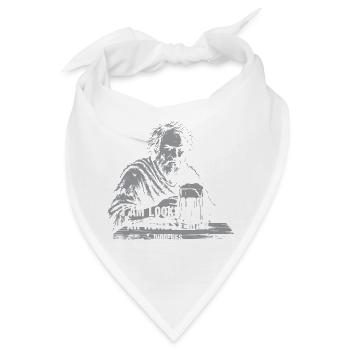 Diogenes Ehrlicher Mann Quest - Bandana - Weiß - Vorne