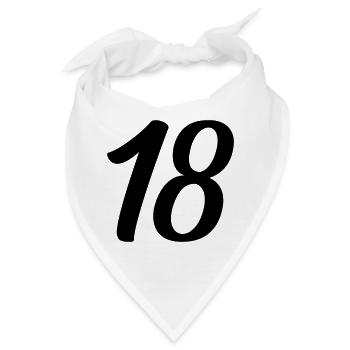 18 - Bandana - Weiß - Vorne