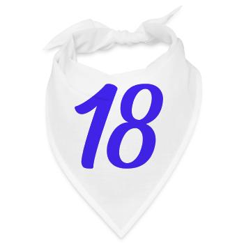18- - Bandana - Weiß - Vorne