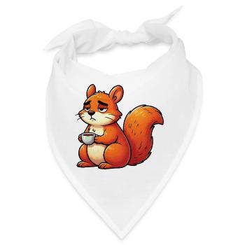 Eichhörnchen Eichhorn Eichhörnchenliebhaber Nager - Bandana - Weiß - Vorne