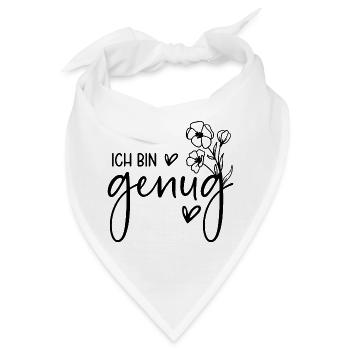 Ich bin genug - Bandana - Weiß - Vorne