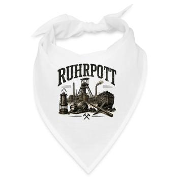Ruhrpott - Bergbau - Zeche - Kumpel - Zollverein - Bandana - Weiß - Vorne
