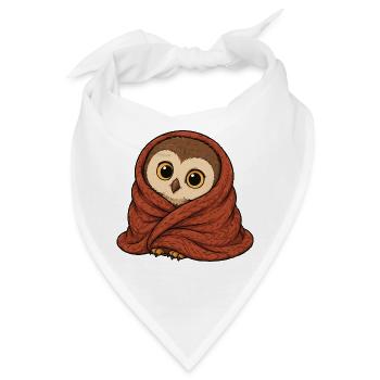 eule-decke - Bandana - Weiß - Vorne
