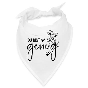 Du bist genug  - Bandana - Weiß - Vorne
