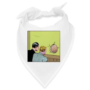Loch in der Wand - Bandana - Weiß - Vorne