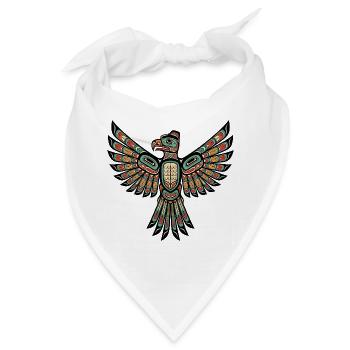 Indianischer Donnervogel Orange - Bandana - Weiß - Vorne