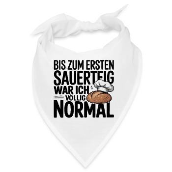 Mein Sauerteig - Bandana - Weiß - Vorne