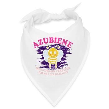 Azubiene Irgendwann Verstehe Ich Azubi Spruch - Bandana - Weiß - Vorne