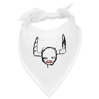 rolling-goth - Bandana - Weiß - Vorne