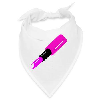 Lippenstift Design - Bandana - Weiß - Vorne