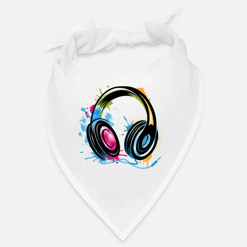 bunter Graffiti Kopfhörer Bandana