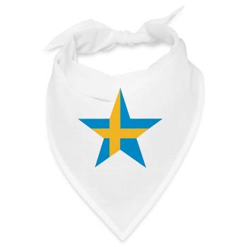 Schwedische Stern - Bandana - Weiß - Vorne