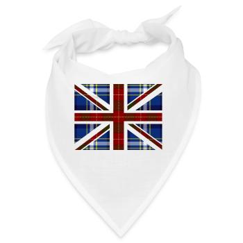 Tartan Union Jack - Bandana - Weiß - Vorne