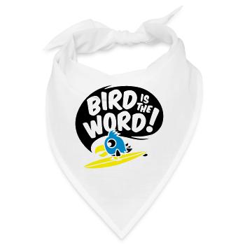 surfing bird - bird is the word - surfin bird - Bandana - Weiß - Vorne