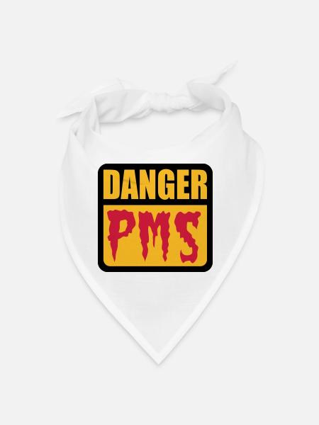 Danger PMS | Prämenstruelles Syndrom | - Bandana - blanc - Devant
