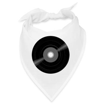 Schallplatte - Bandana - Weiß - Vorne