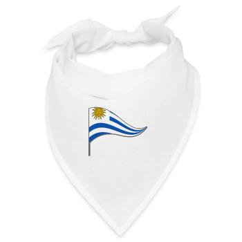 Fahne. Flagge.Landesflagge. Uruguay. Südamerika - Bandana - Weiß - Vorne