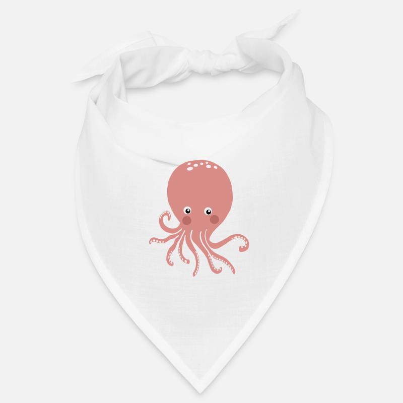 Pink Octopus Bandana