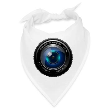 Kamera Linse - Bandana - Weiß - Vorne