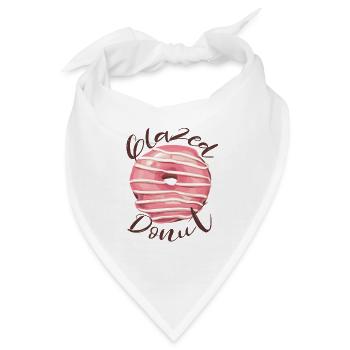 glazed donut - Bandana - Weiß - Vorne