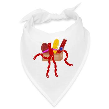 Wurst - Bandana - Weiß - Vorne