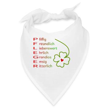 Pfleger - Bandana - Weiß - Vorne