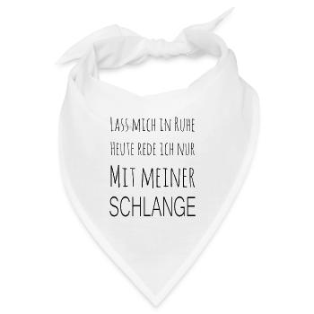 Terrarium Schlangen Schlange Reptilien - Bandana - Weiß - Vorne