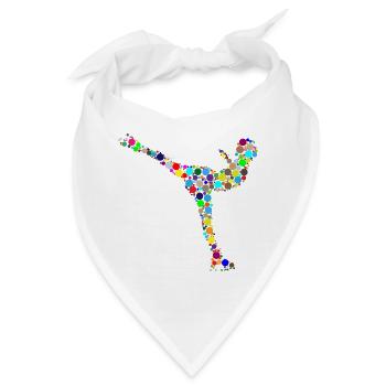 ice skating schlittschuhe laufen skates skating5 - Bandana - Weiß - Vorne