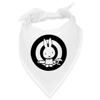 Hase KFZ - Bandana - Weiß - Vorne