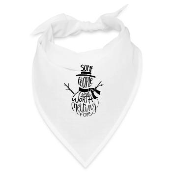 Winter Weihnachten Schneemann Kalt Frost Schnee - Bandana - Weiß - Vorne