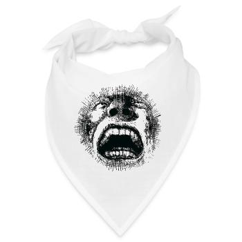 Der große Schrei - Bandana - Weiß - Vorne