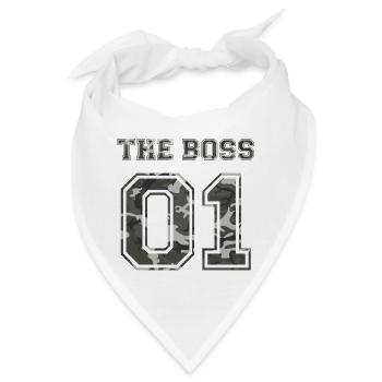 The Boss Partner Partnershirt Liebe Geschenk Love - Bandana - Weiß - Vorne