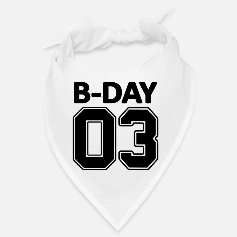 3rd Birthday Bday 03 numéros de NUMBER jersey Bandana
