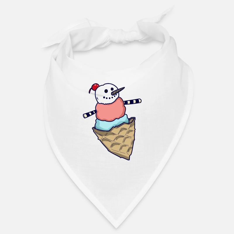Schneemann Eiskugel Bandana