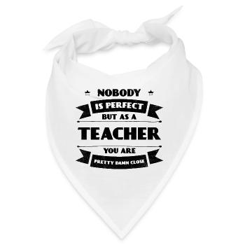 Perfekter Lehrer Schule Schüler Lehrerin Lernen - Bandana - Weiß - Vorne