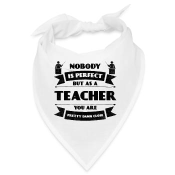 Perfekter Lehrer Schule Schüler Lehrerin Lernen - Bandana - Weiß - Vorne