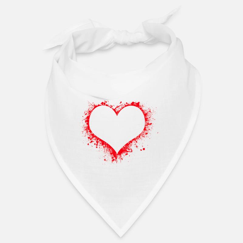 Blutiges Herz Bandana