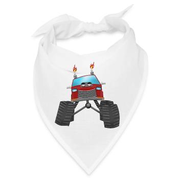 Monstertruck - Bandana - Weiß - Vorne