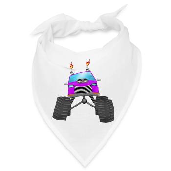 Monstertruck - Bandana - Weiß - Vorne