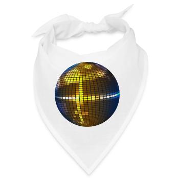 Disco Kugel - Bandana - Weiß - Vorne